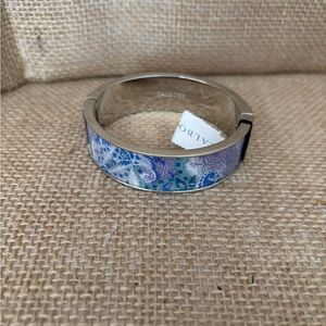 Talbots Blue & Purple Magnetic Close Bangle Bracelet NWT